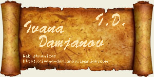 Ivana Damjanov vizit kartica